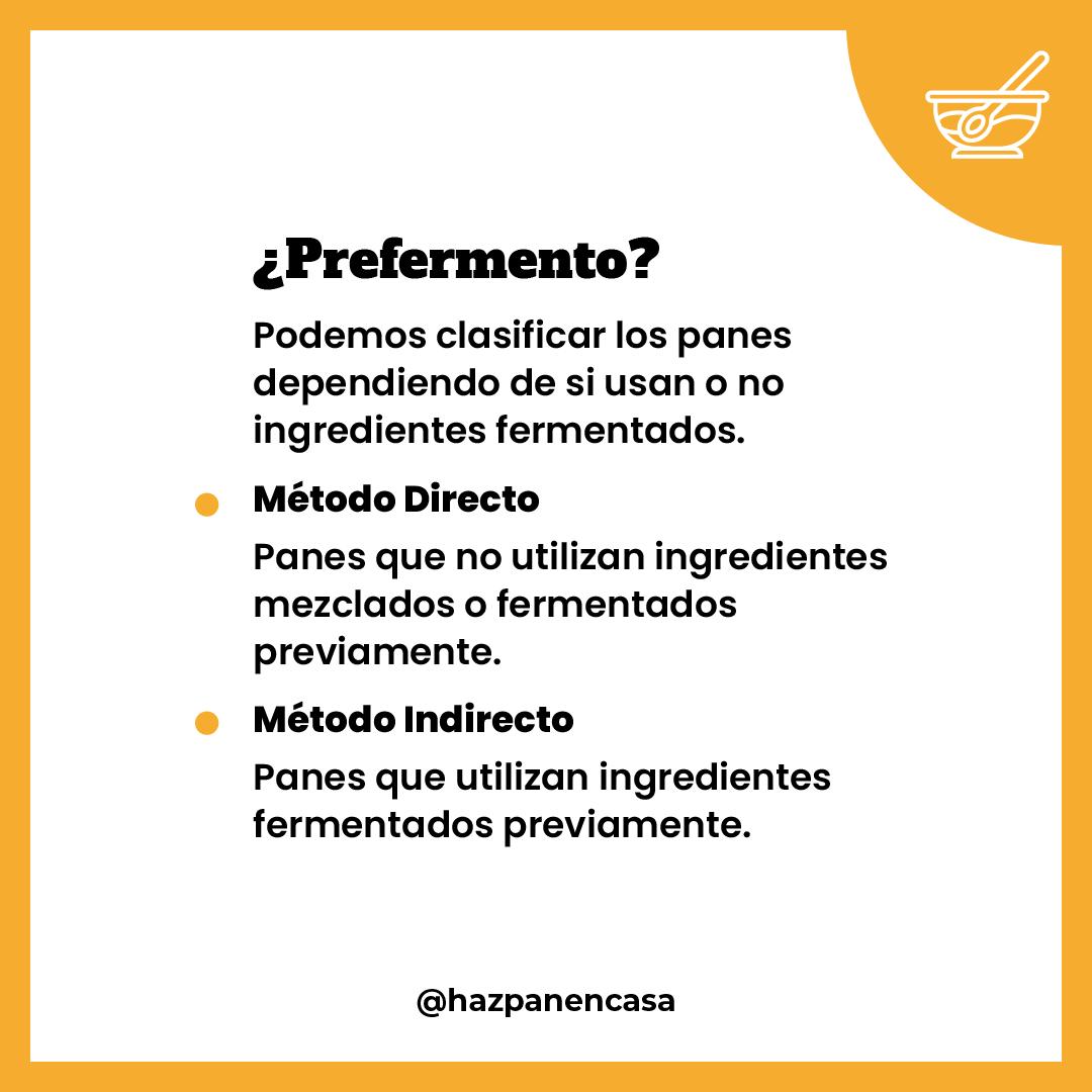 Paso 2 · Método directo e indirecto, con o sin prefermento