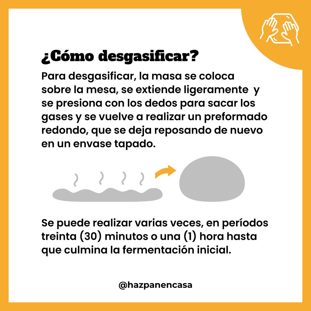 Paso 4 · Cómo desgasificar la masa