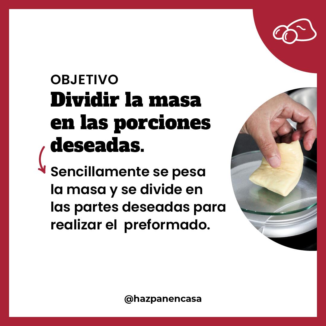 Paso 5 · Objetivo: dividir la masa en porciones