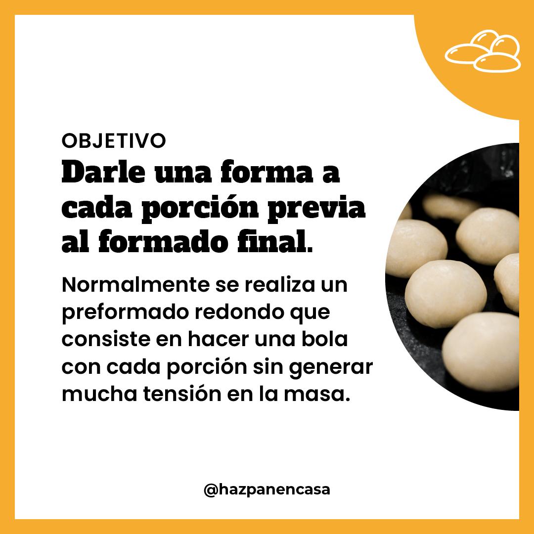 Paso 6 · Objetivo: preformar cada porción sin mucha tensión