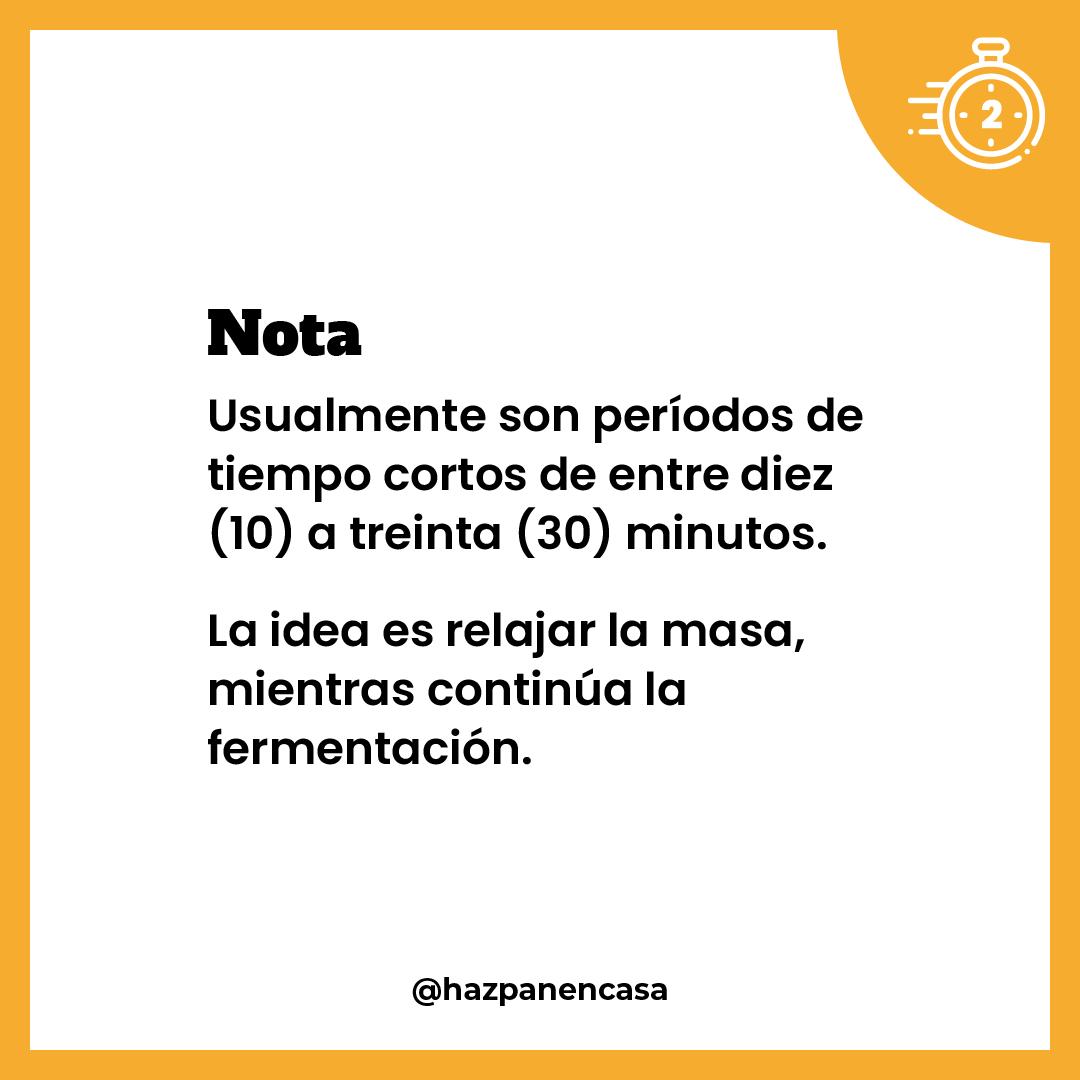 Paso 7 · Reposo de 10 a 30 minutos